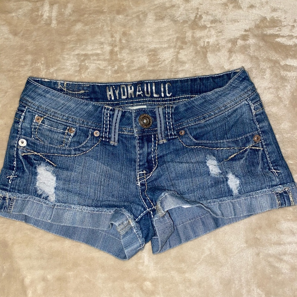 Distressed Jean Shorts